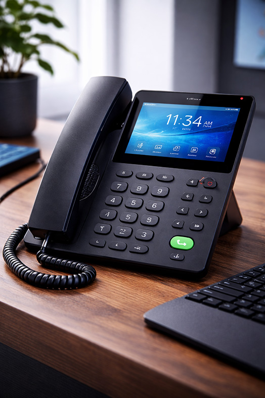 contact us information landing page image - business telephone